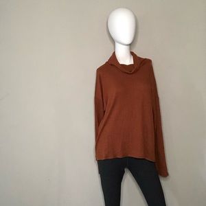 NWT Rust Ribbed Turtleneck